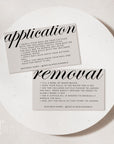 Artificial Nails Application & Removal Card Canva Template | Wynn