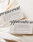 Artificial Nails Application & Removal Card Canva Template | Wynn