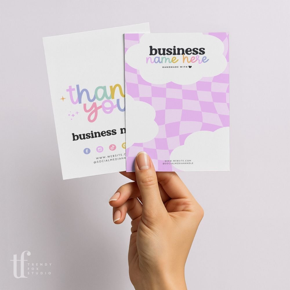 Product Display Backing Card Canva Template | Lulu - Trendy Fox Studio