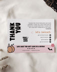 Halloween Business Thank You Card Canva Template | Pink Retro Ghost Pumpkin - Trendy Fox Studio