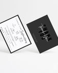 Black Candle Care Card with Icons and Business Thank You Canva Template | Ashe - Trendy Fox Studio