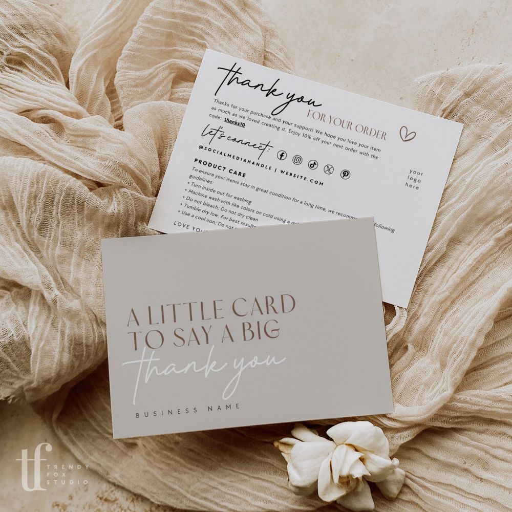 Thank You Cards Fashion: Stylish Trends to Impress Every Guest