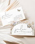 Boho Wildflower Business Card Canva Template | Stella - Trendy Fox Studio