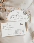 Boho Wildflower Business Card Canva Template | Stella - Trendy Fox Studio