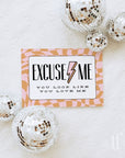 Bold Checkered Business Thank You Card QR Code Canva Template | Brooks - Trendy Fox Studio