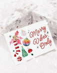 Cute Kitschy Vintage Ornament Christmas Business Thank You Card Canva Template - Trendy Fox Studio