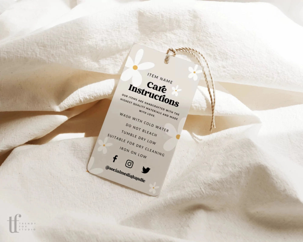 Hang Tag, Garment Swing Tag Canva Template | Dani