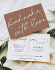 Luxe Boho Business Thank You Card Canva Template | Amiri - Trendy Fox Studio