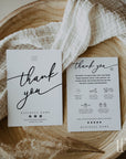 Luxe Candle Care Card with Icons, Business Thank You Canva Template | Cinna - Trendy Fox Studio