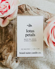 Minimal Botanical Wax Melt Label Canva Template - Trendy Fox Studio
