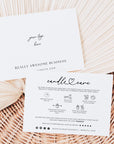 Minimal Candle Care Card with Icons, Business Thank You Canva Template | Cinna - Trendy Fox Studio