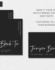 Minimalist Black Candle Label Canva Template | Ashe - Trendy Fox Studio