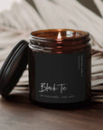 Minimalist Black Candle Label Canva Template | Ashe - Trendy Fox Studio
