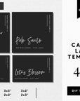 Minimalist Black Candle Label Canva Template | Ashe - Trendy Fox Studio