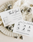 Modern Boho Car Diffuser Care and Thank You Card Canva Template | Rylee - Trendy Fox Studio