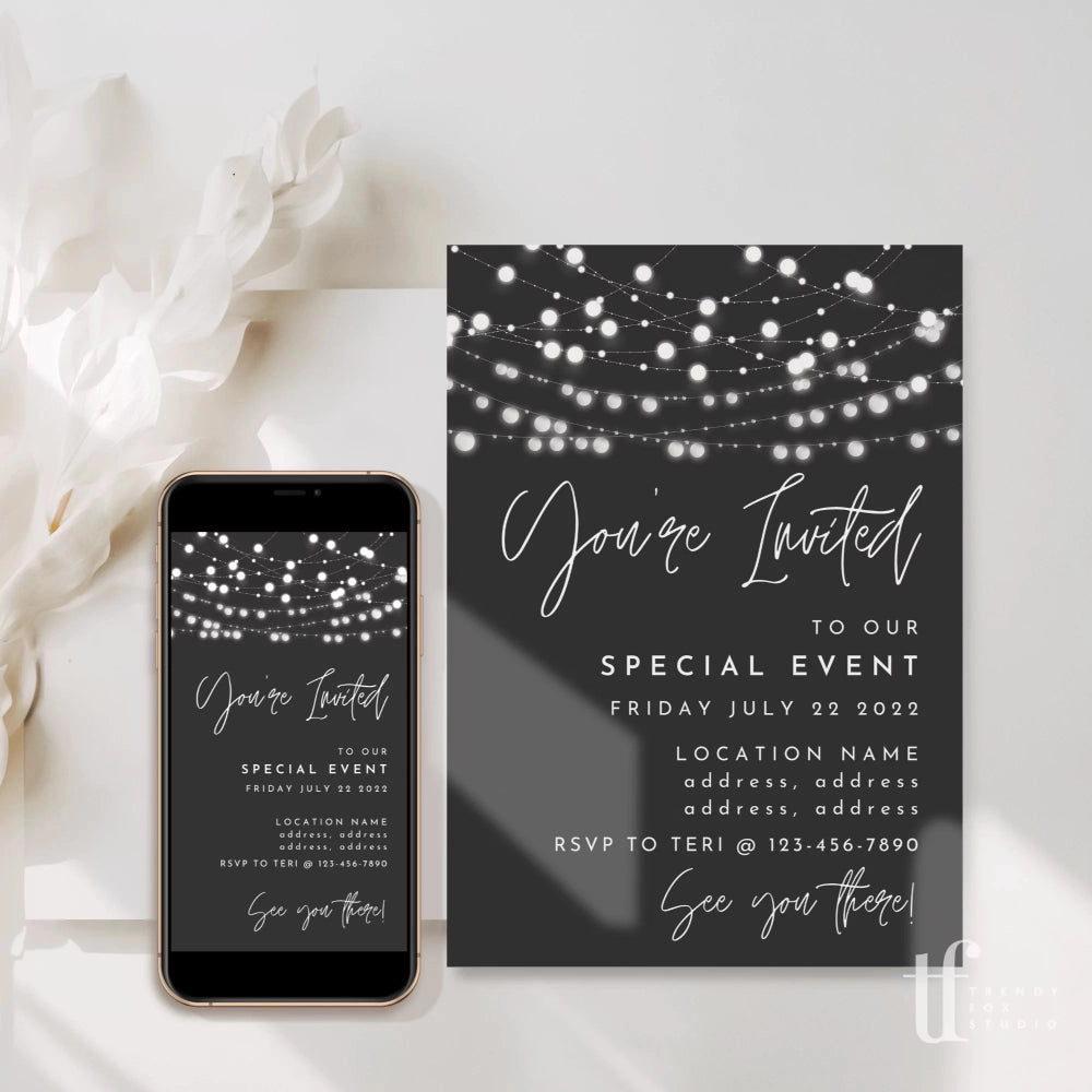 Modern Business Invitation Canva Template | Honey