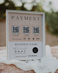Modern Elegant Scan to Pay Sign, Accepted Payments Sign Canva Template | Andi - Trendy Fox Studio