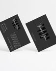 Modern Luxe Black Business Thank You Card Canva Template | Ashe - Trendy Fox Studio
