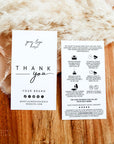 Modern Minimal Car Diffuser Care and Thank You Business Card Canva Template | April - Trendy Fox Studio