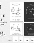 Modern Minimal Script Candle Label Canva Template | Shiloh - Trendy Fox Studio