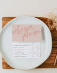 Pink Boho Business Card Canva Template | Honey - Trendy Fox Studio