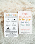Rainbow Retro Car Diffuser Care and Thank You Business Card Canva Template | Dani - Trendy Fox Studio