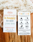 Rainbow Retro Car Diffuser Care and Thank You Business Card Canva Template | Dani - Trendy Fox Studio
