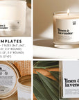 Retro Candle Branding Kit Canva Template | Dani