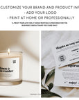 Retro Candle Branding Kit Canva Template | Dani