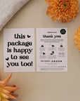 Retro Car Diffuser Care and Thank You Card Canva Template | Jace - Trendy Fox Studio