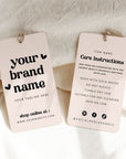 Retro Hang Tag, Garment Swing Tag Canva Template | Jace - Trendy Fox Studio