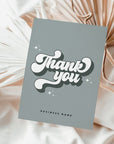 Retro Sage Business Thank You Card Canva Template - Trendy Fox Studio