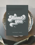 Retro Sage Business Thank You Card Canva Template - Trendy Fox Studio