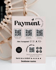 Retro Scan to Pay Sign, Accepted Payments Sign Canva Template | Jace - Trendy Fox Studio