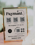 Retro Scan to Pay Sign, Accepted Payments Sign Canva Template | Jace - Trendy Fox Studio