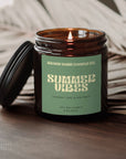 Retro Summer Bold Candle Label Canva Template - Trendy Fox Studio
