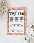 Scan to Pay Sign 3 QR Code Canva Template | Brooks - Trendy Fox Studio