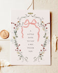 Wildflower Rococo Coquette Business Thank You Card Canva Template - Trendy Fox Studio