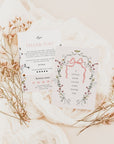 Wildflower Rococo Coquette Business Thank You Card Canva Template - Trendy Fox Studio