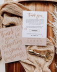 Blush Boho Business Thank You Card Canva Template | Billie - Trendy Fox Studio