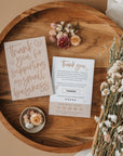 Blush Boho Business Thank You Card Canva Template | Billie - Trendy Fox Studio