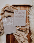 Boho Business Invitation Canva Template | Loxli - Trendy Fox Studio