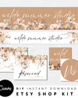 Boho Etsy Shop Kit Canva Template | Etsy Banner, Listing Photos, Icon | Clove - Trendy Fox Studio