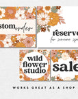 Boho Groovy Etsy Shop Kit Canva Template | Etsy Banner, Listing Photos, Icon | Dani - Trendy Fox Studio