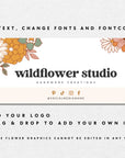 Boho Groovy Facebook Cover Branding Set Canva Template | Dani - Trendy Fox Studio