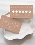 Boho Loyalty Stamp Card Canva Template | Jett - Trendy Fox Studio