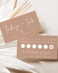 Boho Loyalty Stamp Card Canva Template | Jett - Trendy Fox Studio