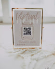 Boho Virtual Tip Jar QR Code Sign Canva Template | Loxli - Trendy Fox Studio