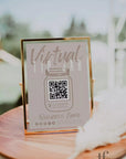 Boho Virtual Tip Jar QR Code Sign Canva Template | Loxli - Trendy Fox Studio