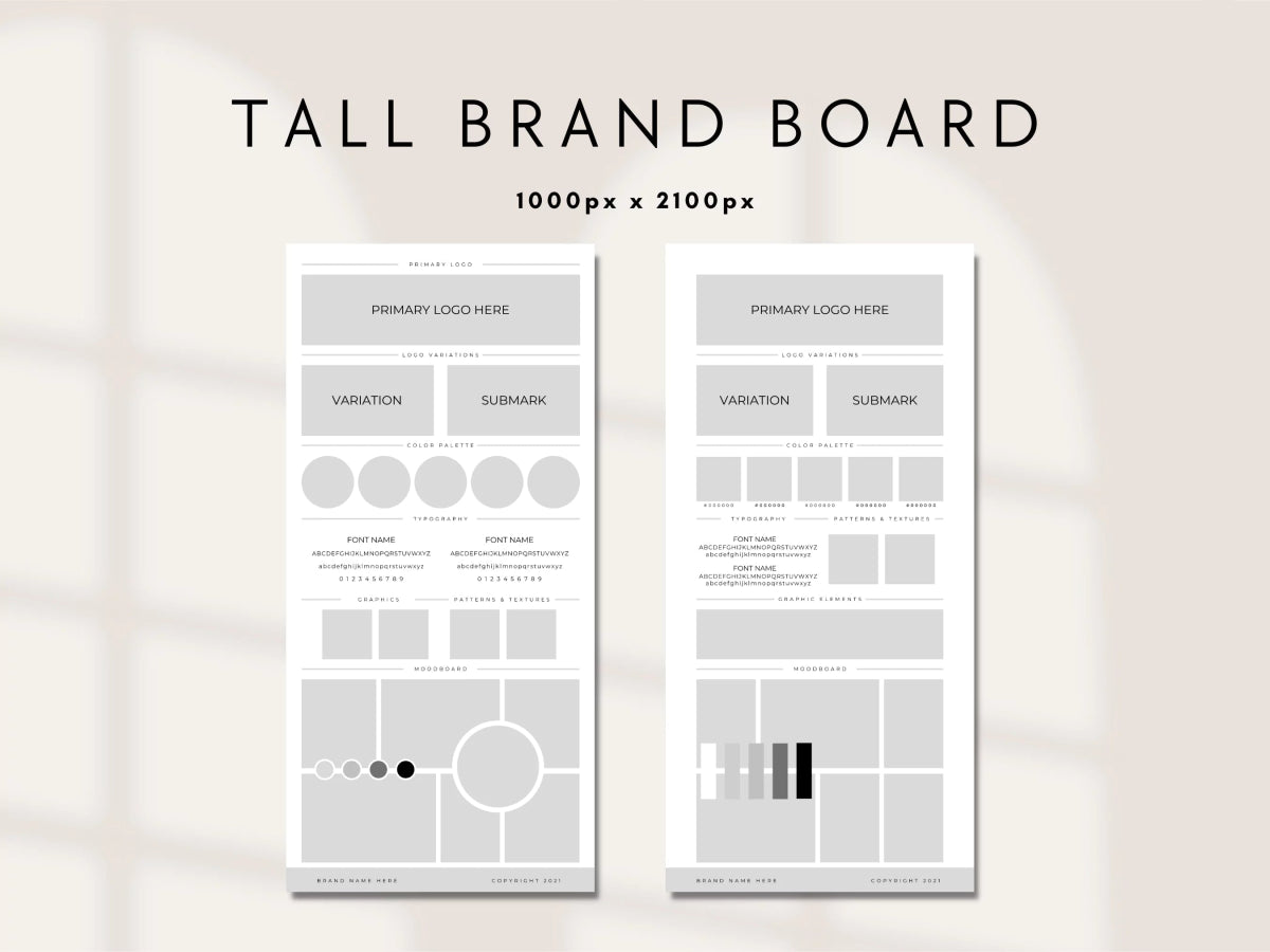 Brand and Mood Board Style Guide Canva Template - Trendy Fox Studio